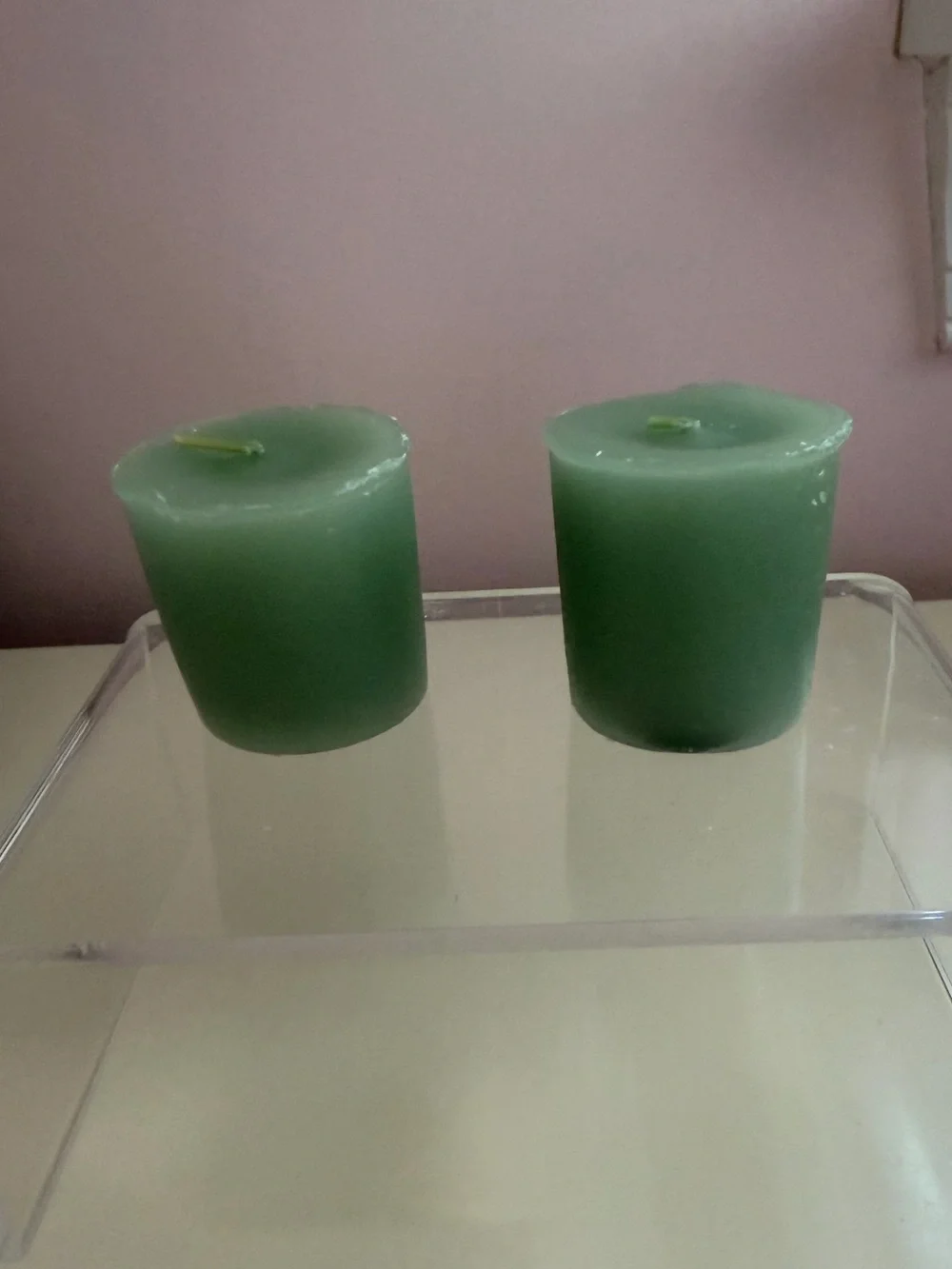 NEW Votive Candles Set of 12 Pastel Colors Unscented Boxed Pillar 2” Tall